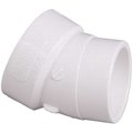 Nibco 2 in. PVC DWV 22-1/2-Degree Hub x Spigot Street Elbow Fitting C48082HD2